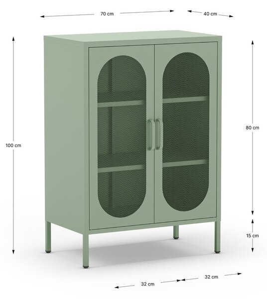 Шкафче в цвят мента 70x100 cm Diora – Marckeric