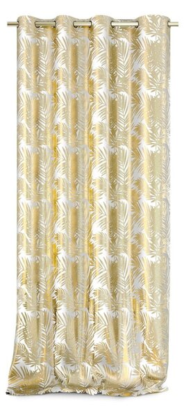 Бяло/златно dimout перде 140x245 cm Golden Leaves – AmeliaHome