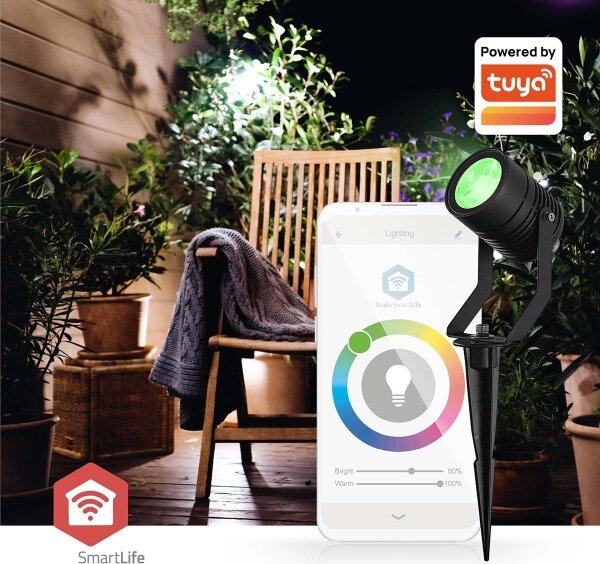 Nedis ZBLOS10RGBW3-SADA 3x LED RGBW външна лампа с димер LED/3W/230V IP65 Wi-Fi Tuya