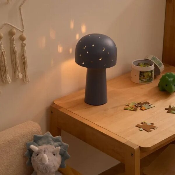 Atmosphera - Детска настолна лампа STARRY MUSHROOM 1xE14/25W/230V синя