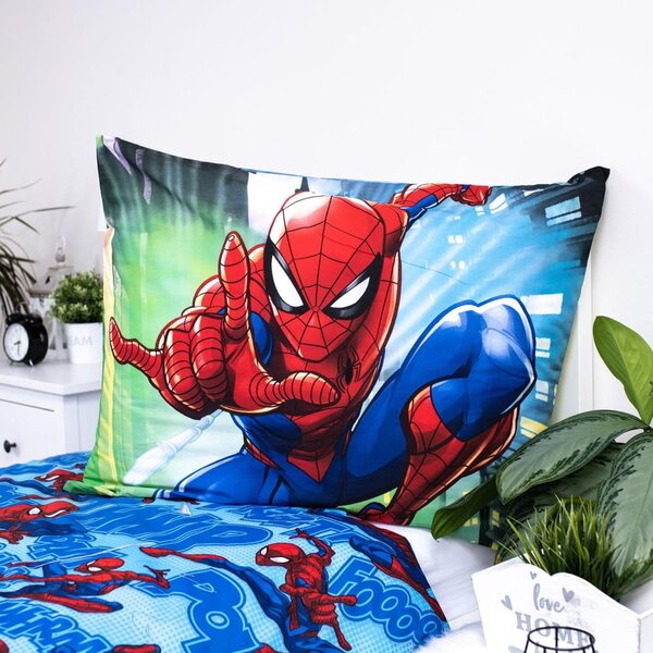 Единично памучно детско спално бельо 140x200 cm Spider-man – Jerry Fabrics