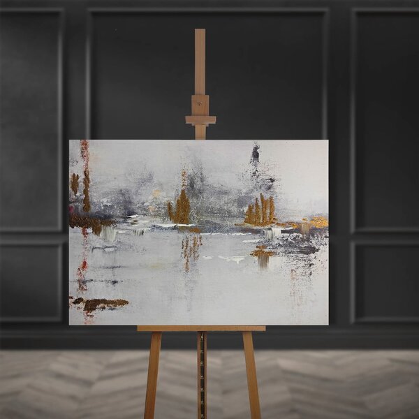 Картина с ръчно рисувани елементи 100x70 cm Horizon – Styler