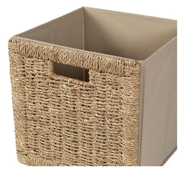 Кутия за съхранение от морска трева в естествен цвят 30x30x30 cm – Compactor
