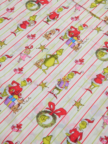 Sinsay - Комплект памучно спално бельо с коледен десен Grinch - многоцветен