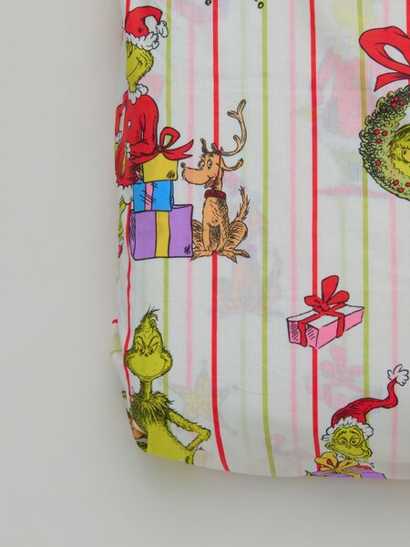 Sinsay - Комплект памучно спално бельо с коледен десен Grinch - многоцветен