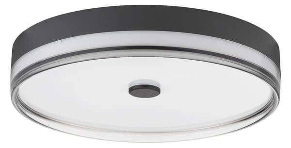 Матово черно стоманено LED затъмняващо се осветително тяло за таван Helios – Nova Luce