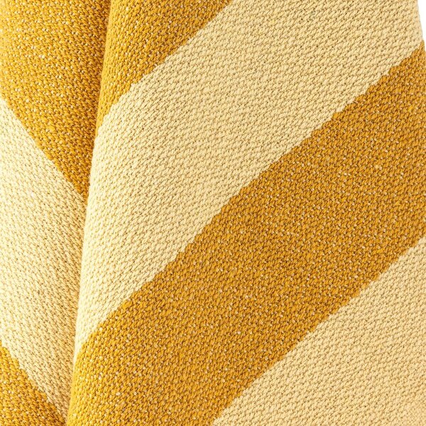 Жълто одеяло от рециклиран памук 130x160 cm Frello – Bloomingville