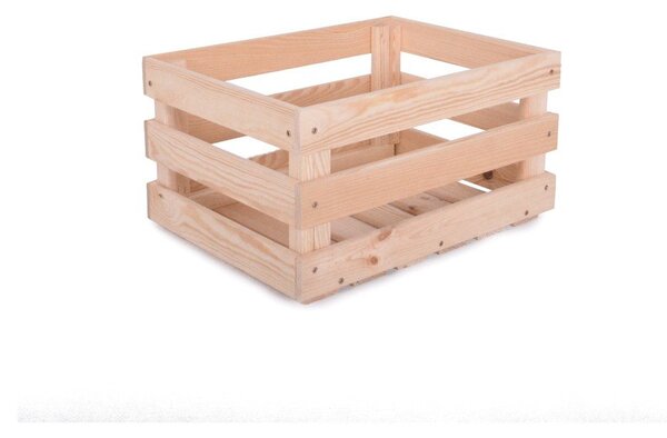 Дървена кутия за съхранение в естествен цвят 42x29x22 cm Apple Box – Rojaplast
