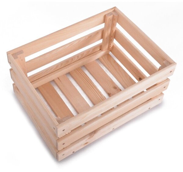Дървена кутия за съхранение в естествен цвят 42x29x22 cm Apple Box – Rojaplast