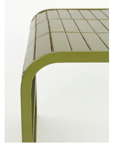 Зелена керамична масичка за кафе 47x80 cm Tiles – Zuiver