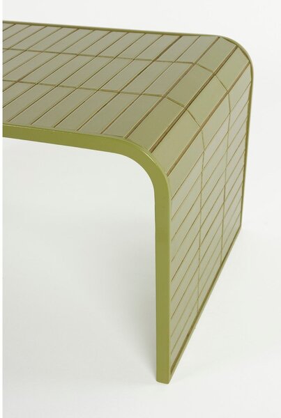 Зелена керамична масичка за кафе 47x80 cm Tiles – Zuiver