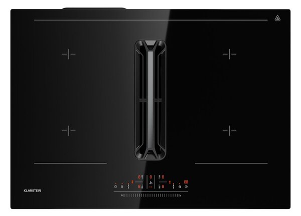 Klarstein AirJet 72 Down Air System, индукционна печка + DownAir-абсорбатор 10 000 W, 600 м³/ч, Boost