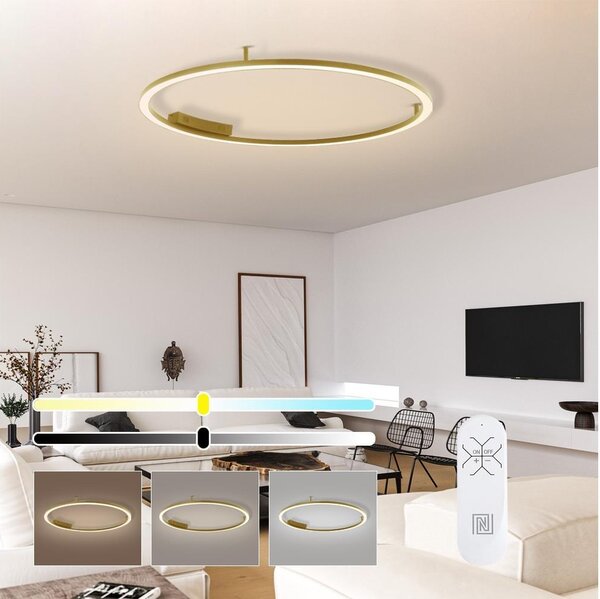 Immax NEO 07290-120G-LED+CCT Димируем плафон FINO 72W/230V Tuya диам. 120 cm + дистанционно