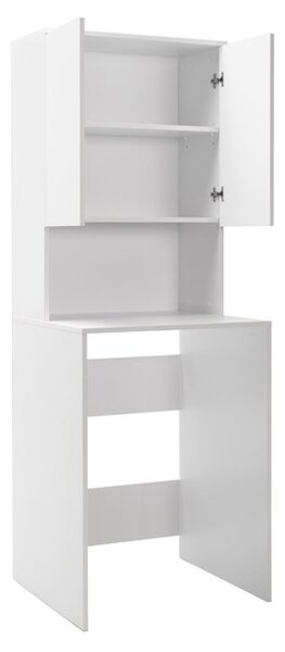 Меламинов шкаф за дрехи Ryda бял 68x60x182см