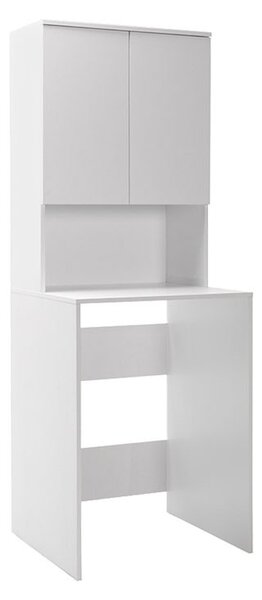 Меламинов шкаф за дрехи Ryda бял 68x60x182см