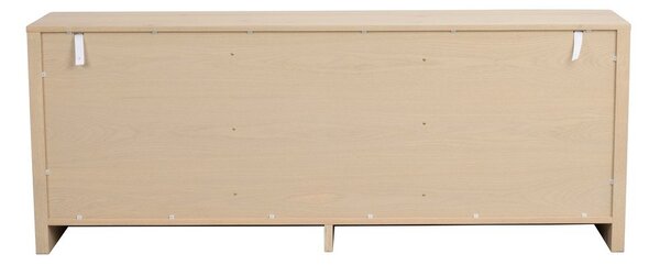 Скрин от декор от дъб в светло естествен цвят 180x70x40 cm Melstone – Rowico
