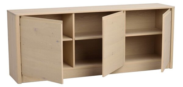 Скрин от декор от дъб в светло естествен цвят 180x70x40 cm Melstone – Rowico