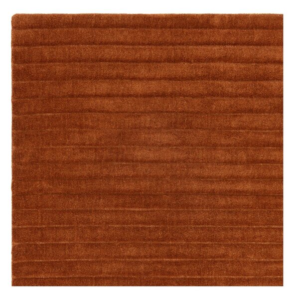 Теракотен ръчно изработен вълнен килим 120x170 cm – Asiatic Carpets