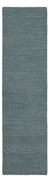 Сиво-синя ръчно изработена вълнена пътека 80x230 cm Harris Boucle – Flair Rugs