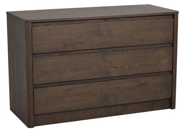 Скрин от декор от дъб в тъмно естествен цвят 110x70x45 cm Melstone – Rowico