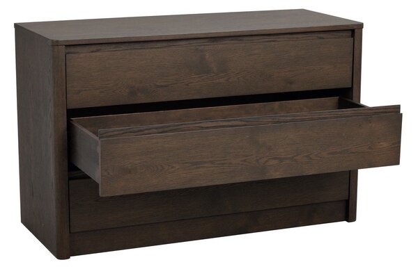 Скрин от декор от дъб в тъмно естествен цвят 110x70x45 cm Melstone – Rowico