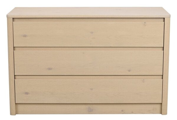 Скрин от декор от дъб в светло естествен цвят 110x70x45 cm Melstone – Rowico