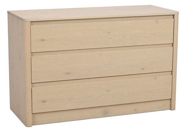 Скрин от декор от дъб в светло естествен цвят 110x70x45 cm Melstone – Rowico