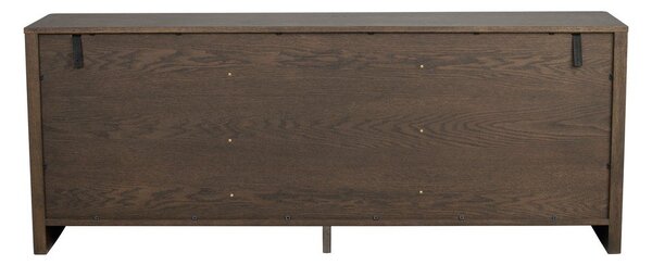 Скрин от декор от дъб в тъмно естествен цвят 180x70x40 cm Melstone – Rowico