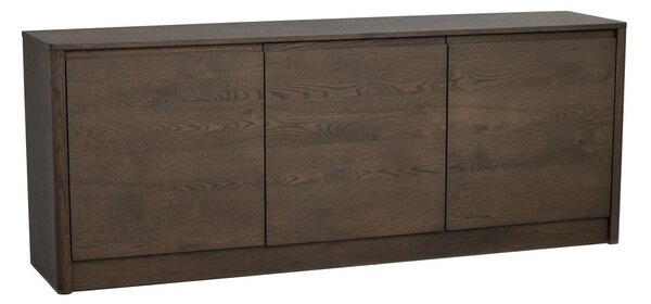 Скрин от декор от дъб в тъмно естествен цвят 180x70x40 cm Melstone – Rowico