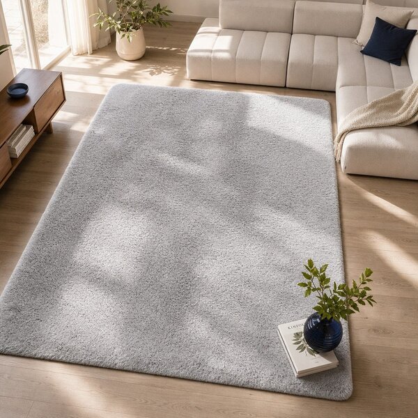 Сив килим Алпака Liso, 80 x 150 cm - Universal