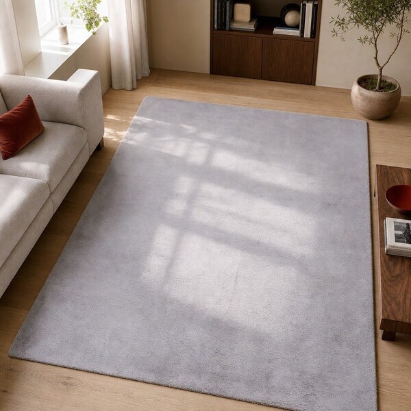 Сив килим Fox Liso, 80 x 150 cm - Universal