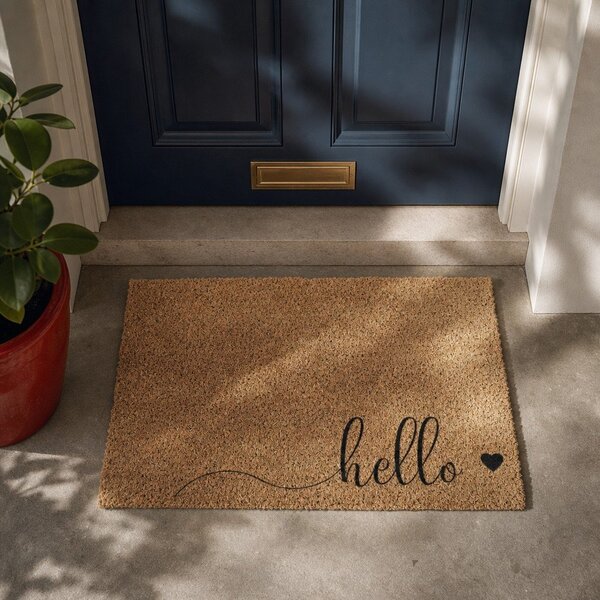 Изтривалка от кокосови влакна 40x60 cm Hello Scribble – Artsy Doormats