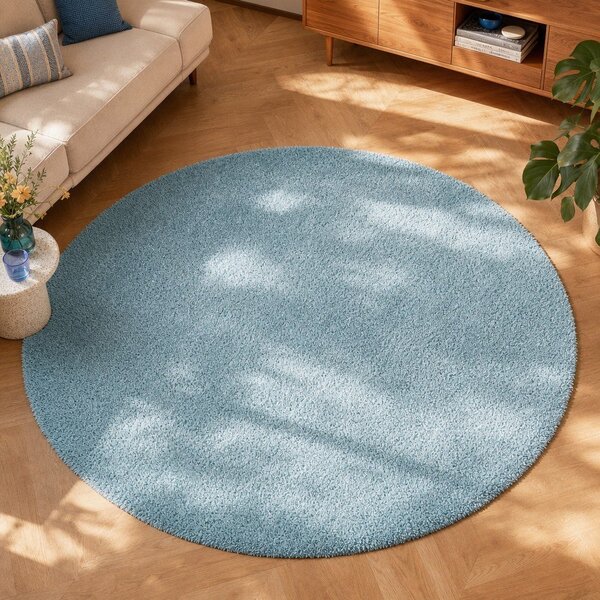 Светлосин килим Aqua Liso, ø 80 cm - Universal