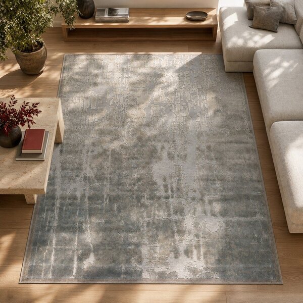 Бежов килим от вискоза Margot Azul, 60 x 110 cm - Universal