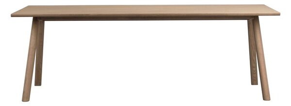 Сгъваема трапезна маса от масивен дъб 95x220 cm Clapperton – Rowico
