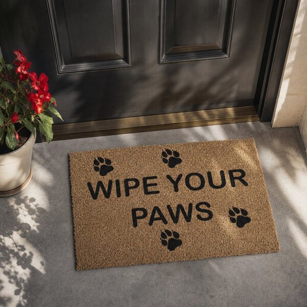 Изтривалка от кокосови влакна 40x60 cm Wipe Your Paws – Artsy Doormats
