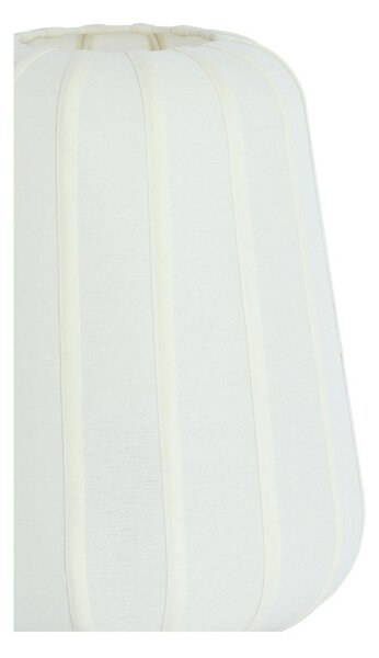Бяла метална настолна лампа с текстилен абажур (височина 29 cm) Bibia – Light & Living