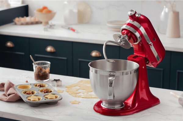 Планетарен миксер KitchenAid Artisan Elegance 5KSM175PSECA, 300W, 4.8 л, Direct drive, 10 скорости, Червен