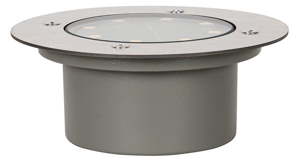 Комплект от 6 подови спотове стоманени с LED IP65 соларни - Тери