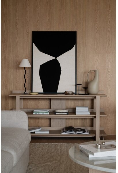 Конзолна маса с дъбов плот в светло естествен цвят 43x150 cm Kilian – Rowico