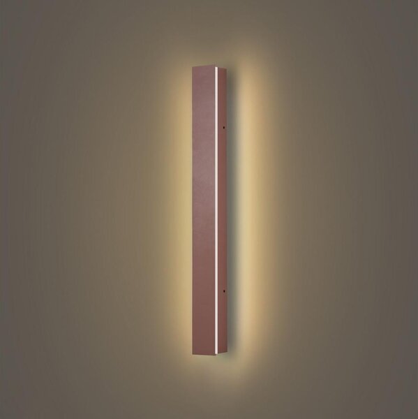 Brilagi - LED външен стенен аплик LINEAR LED/12W/230V 3000K IP65 50 см кафяв CRI 90