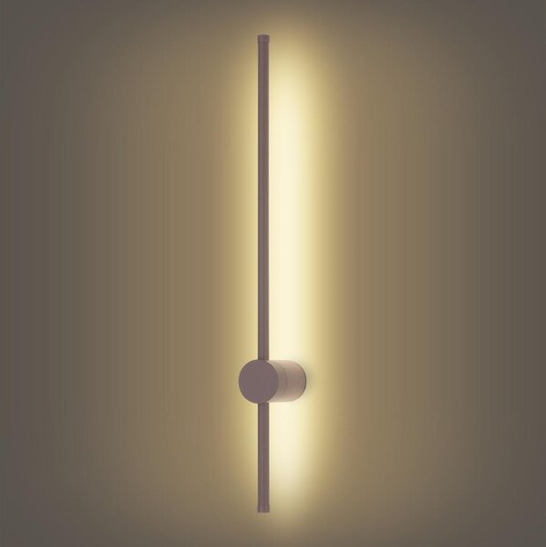 Brilagi - LED външен стенен аплик AURA LED/12W/230V 3000K IP54 65 cm кафяв CRI 90