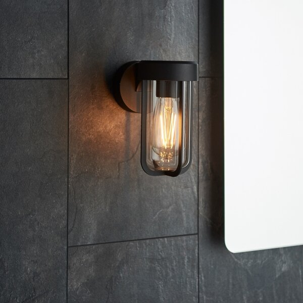 Endon 92859 - Стенно осветително тяло за баня 1xE27/6W/230V IP44 черно