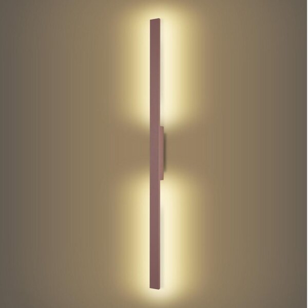 Brilagi - LED външен стенен осветител LUNA LED/24W/230V 3000K IP65 100 cm кафяв CRI 90