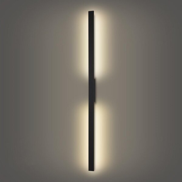Brilagi - LED външно стенно осветително тяло LUNA LED/30W/230V 4000K IP65 150 см черно CRI 90