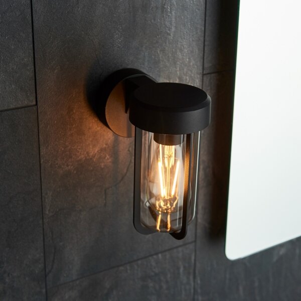 Endon 92859 - Стенно осветително тяло за баня 1xE27/6W/230V IP44 черно