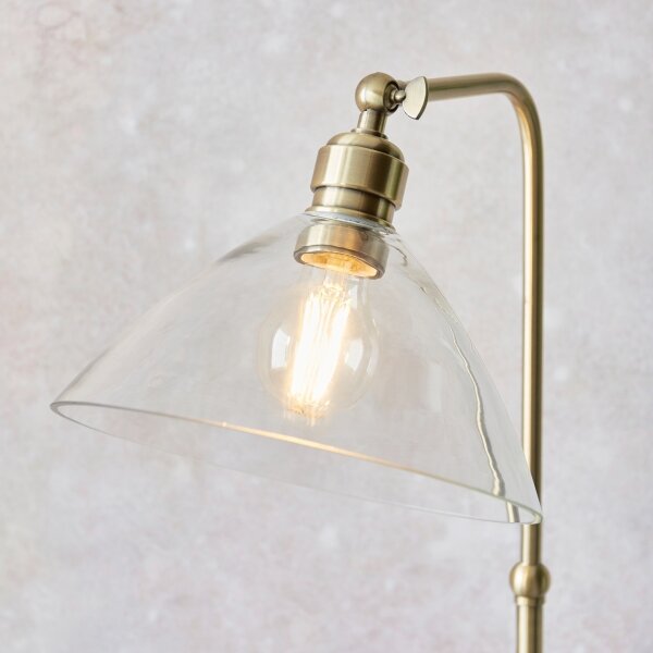 Endon 107609 - Подова лампа 1xE27/10W/230V месинг
