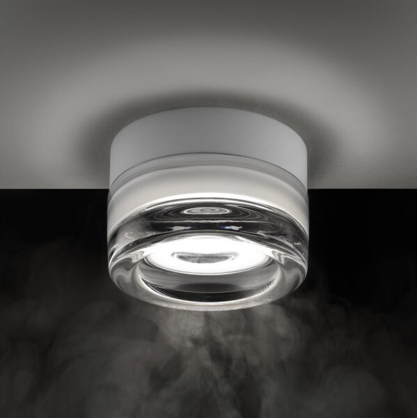 Ideal Lux - LED таванно осветително тяло за баня LOLLY 1xGX53/9W/230V IP44 бяло/прозрачно
