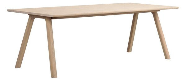 Сгъваема трапезна маса от масивен дъб 95x220 cm Clapperton – Rowico