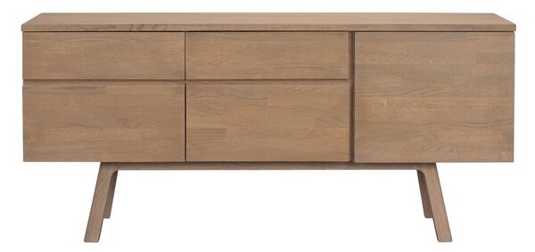 Скрин от масивен дъб в естествен цвят 170x77x42 cm Cleardale – Rowico